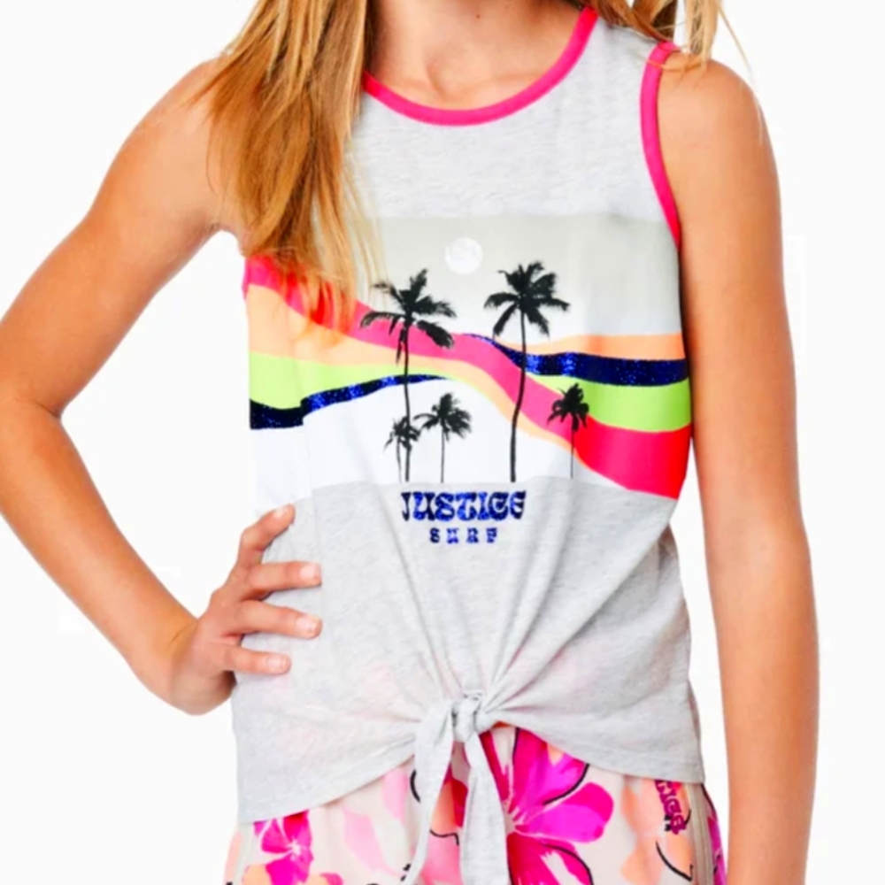 Tie Front Girls Tank